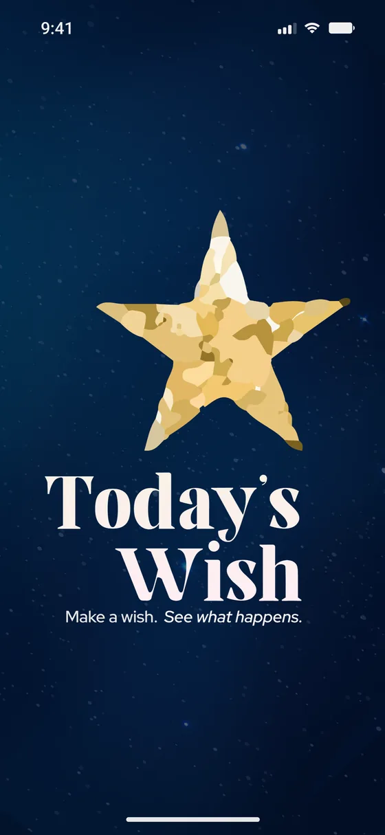 Today's Wish splash screen